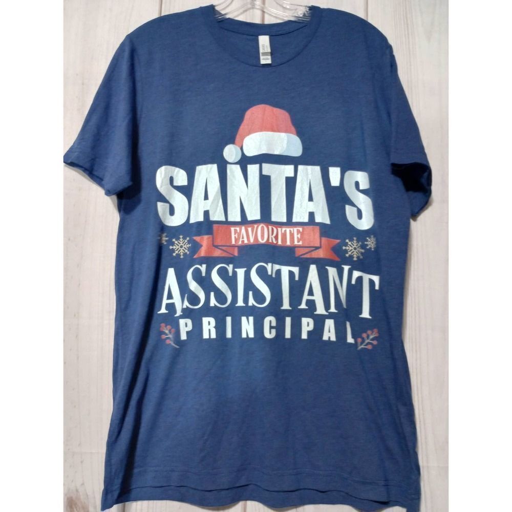 Canvas Tshirt Ladies Large Assistant Principal Santa